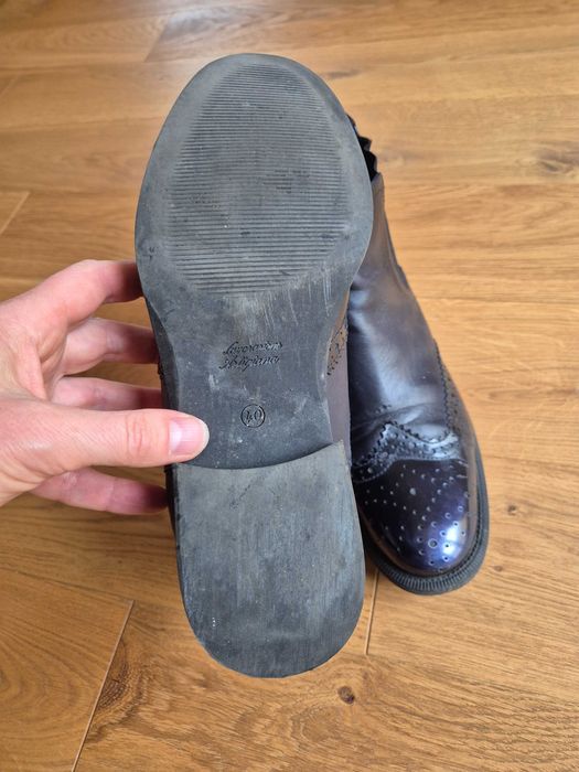Buty granatowe sztyblety