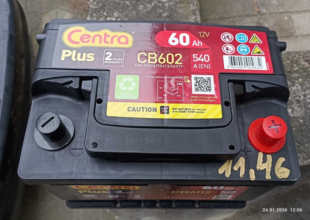 Akumulator Centra Plus 60Ah