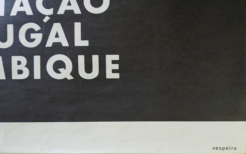 Poster cartaz associação portugal moçambique vespeira