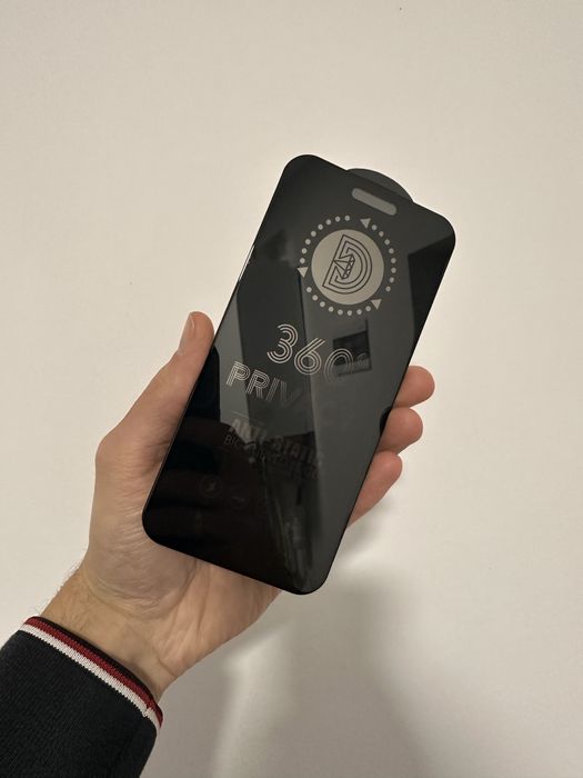 SZKŁO hartowane prywatyzujące 360 do IPHONE 15 PLUS / 16 PLUS