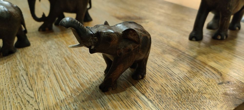 Hebanowe słoniki 4szt, 792g