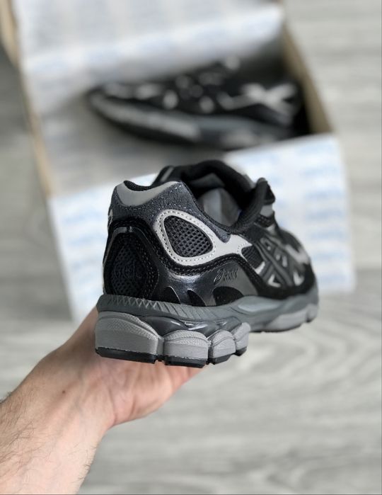 Кросівки Asics Gel-Nyc Black Silver•Асікс Гель-Нюк(чорні),Чоловічі асікс,asics gel,nyc black