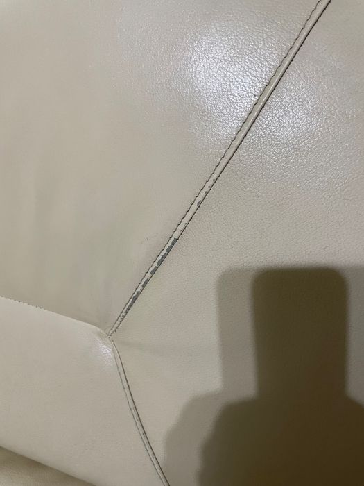 Sofa narożna rozkładana ze skóry