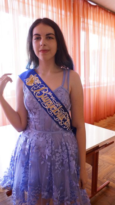 Сукня блакитна святкова