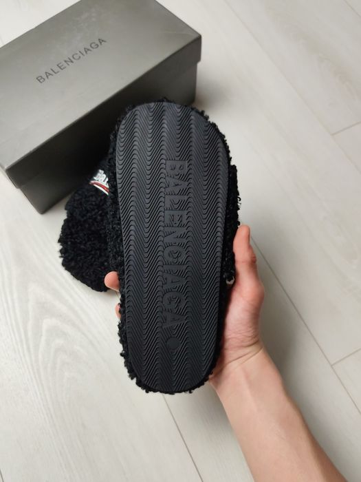 Balenciaga Fur Slides | Тапочки Баленсіага