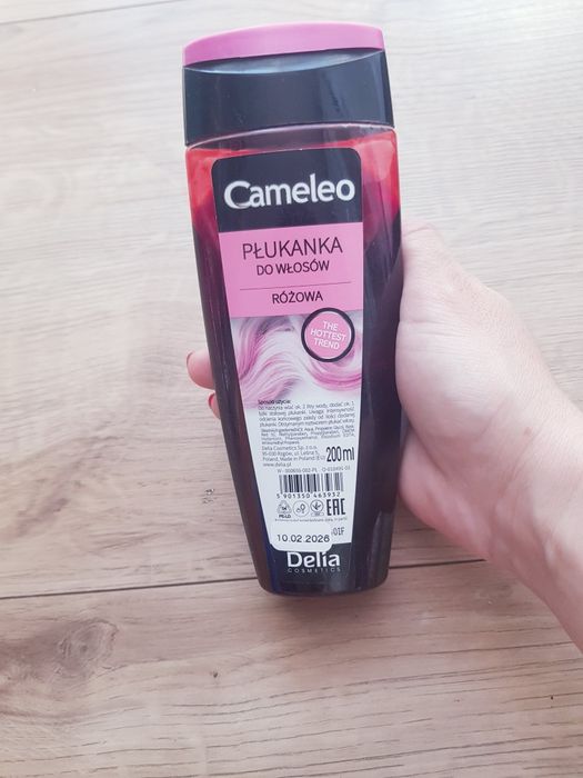 Płukanka do włosów różowa Cameleo Delia 180ml