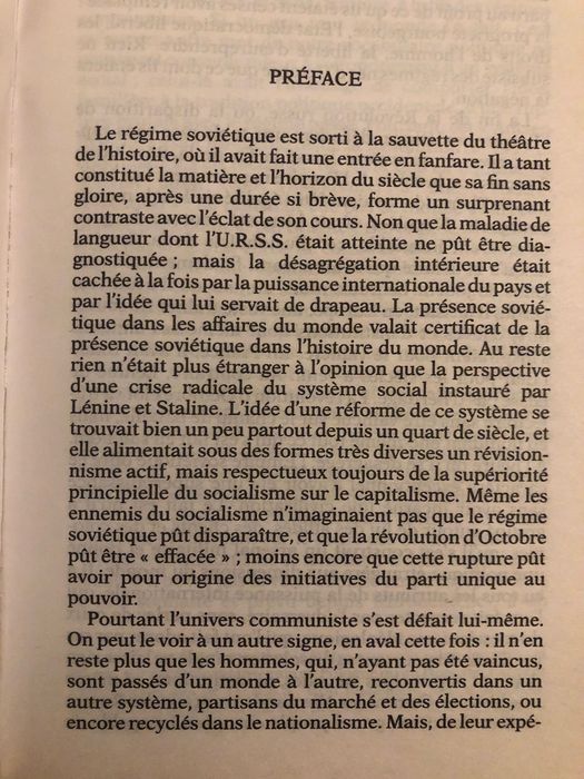 A Direita e as Direitas / Furet: Essai sur l´Idée Communiste