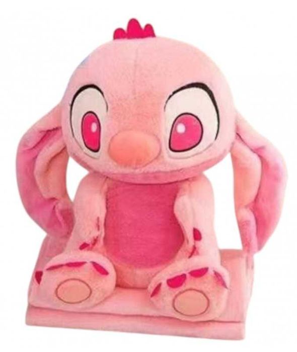 Стіч плед подушка іграшка 3 в 1 Плюшевий друг Стіч з каченям 40 см