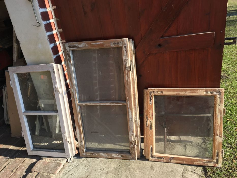 Drewniana rama okienna boho retro prowansalski home