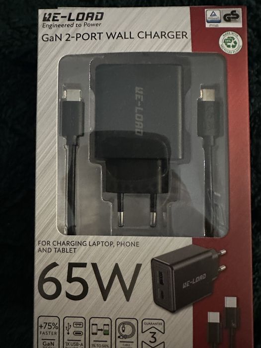 Ładowarka siecowa 2 porty -65W