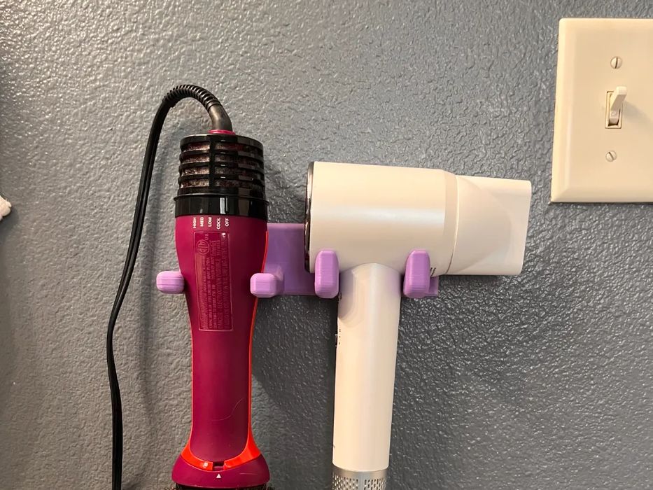 Suporte Duplo para Secadores de Cabelo