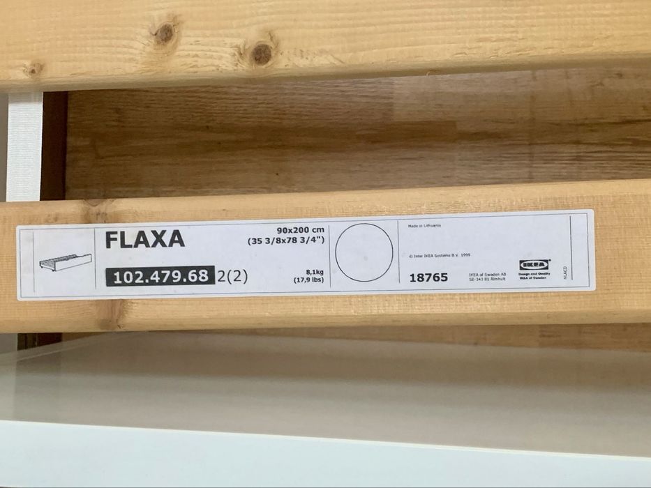 Cama de solteiro  IKEA FLAXA - com dupla cama - 90x200cm