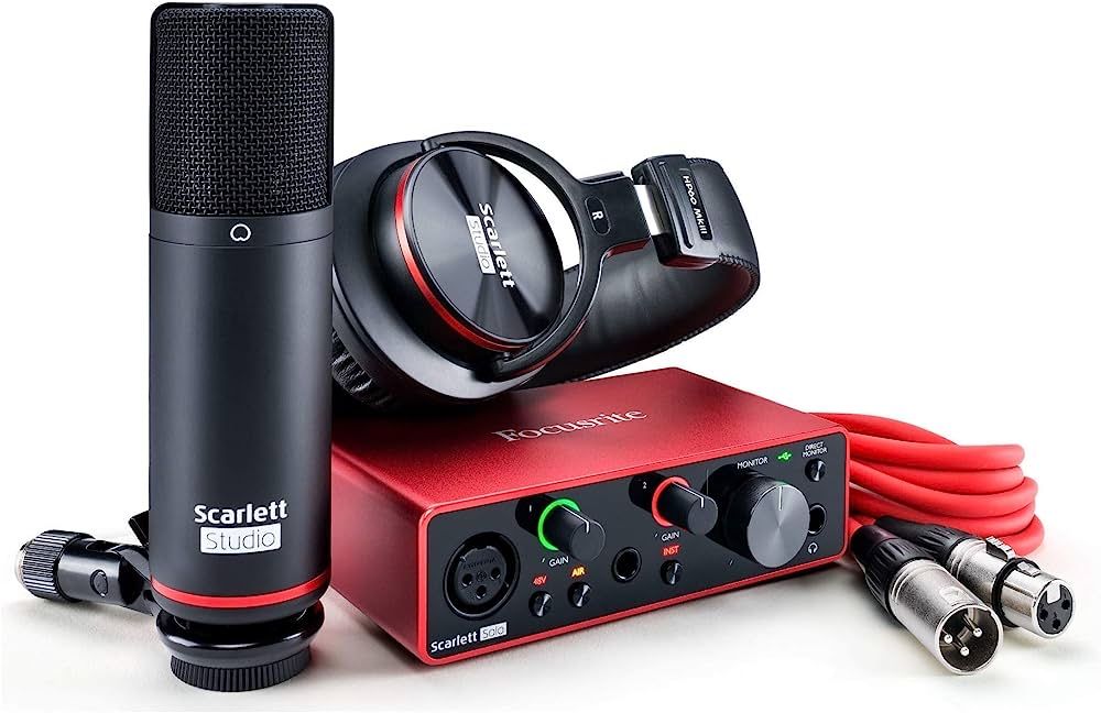 Focusrite Scarlett 3rd Gen + Microfone