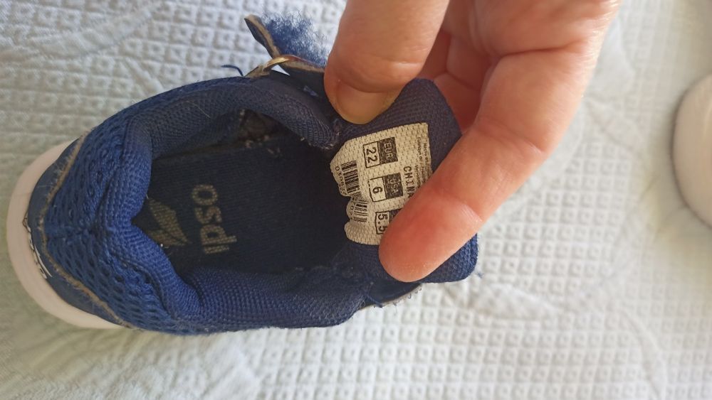 Conjunto sapatos bébé tamanho 21/22