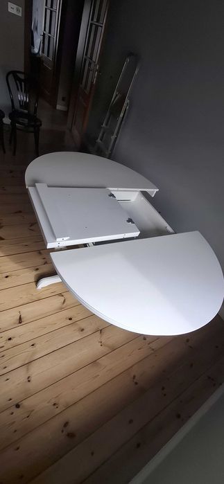Stół okrągły rozkładany biały IKEA