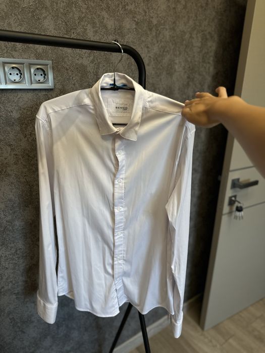 Сорочка біла чоловіча розмір L