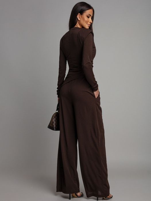 Czekoladowy elegancki komplet święta Varlesca chicaca XS S M