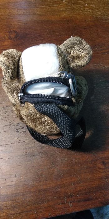 Плюшевая собачка ,рюкзачек на замке