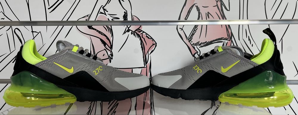 Nike Air Max 270 Wolf Grey/Volt  r43