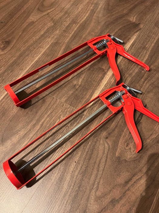 2 sztuki wyciskacz pistolet do mas kleju silikonu Kraft + gratis