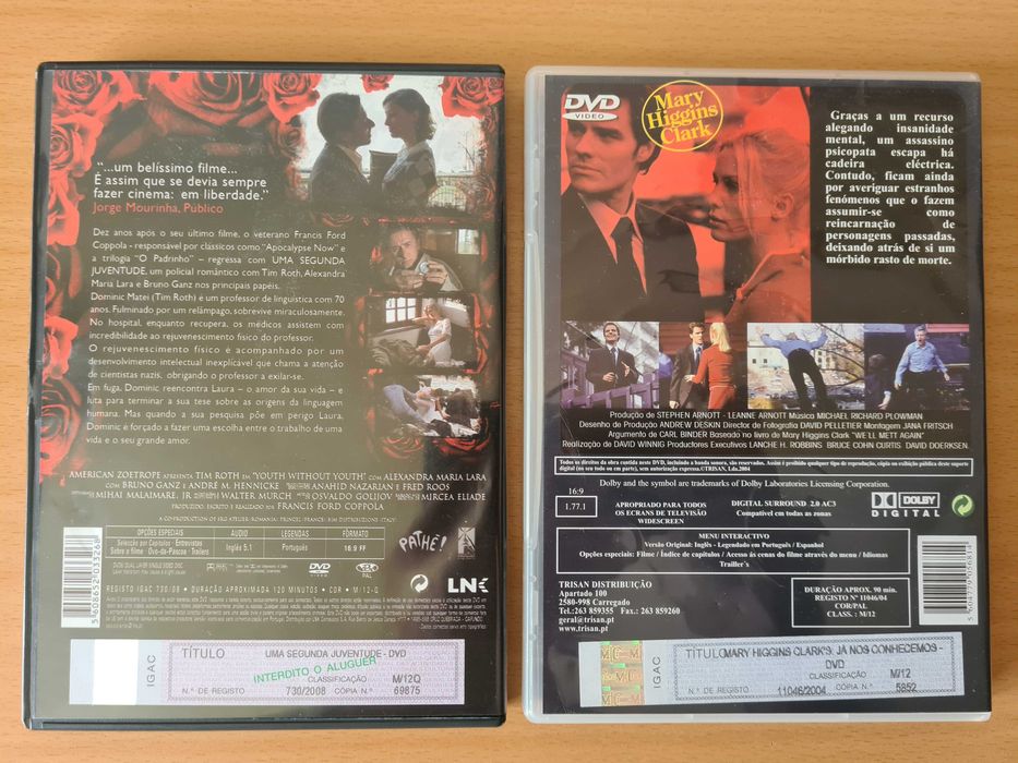 2 filmes de mistério: "Uma Segunda Juventude" e "Já nos Conhecemos"