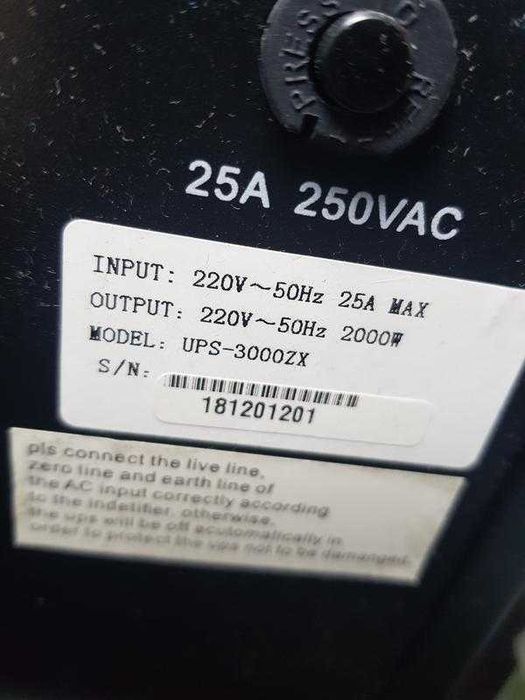 Дбж luxeon ups-3000zx (1800 вт) 48v инвертор