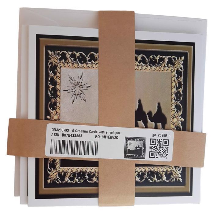 Kartka Świąteczna Koperta15x15 6szt
