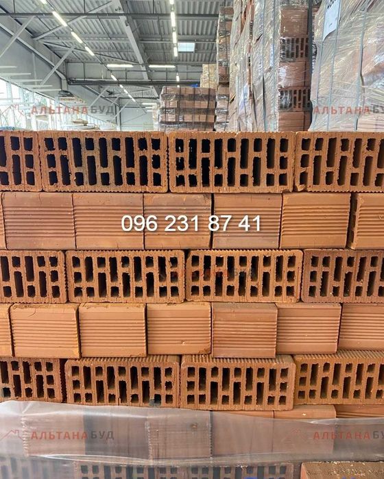 Керамічний блок 2НФ м100 м125 (кирпич двойной) керамблок 2NF цегла 2нф