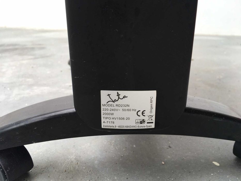 Dois aquecedores Jata Micathermic 2000W