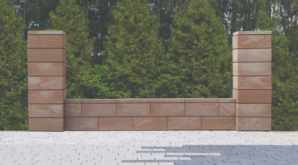 Bloczek ROYAL gładki ogrodzeniowy betonowy KOST-BET® - CAŁA POLSKA