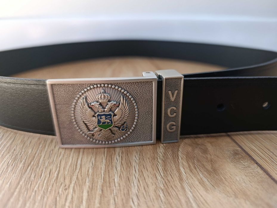 Wojskowy Pasek skórzany VCG