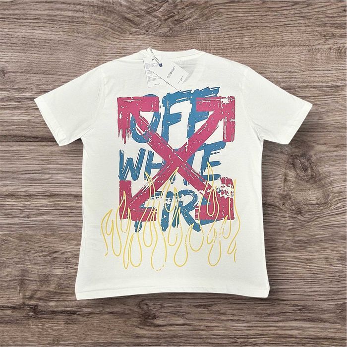 T-shirt koszulka męska Off-White nadruk kolor 3XL