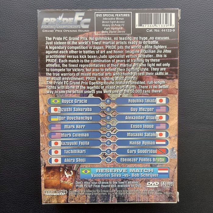 DVD - Pride FC Fighting Championships - 2 sets, 4 DVDs