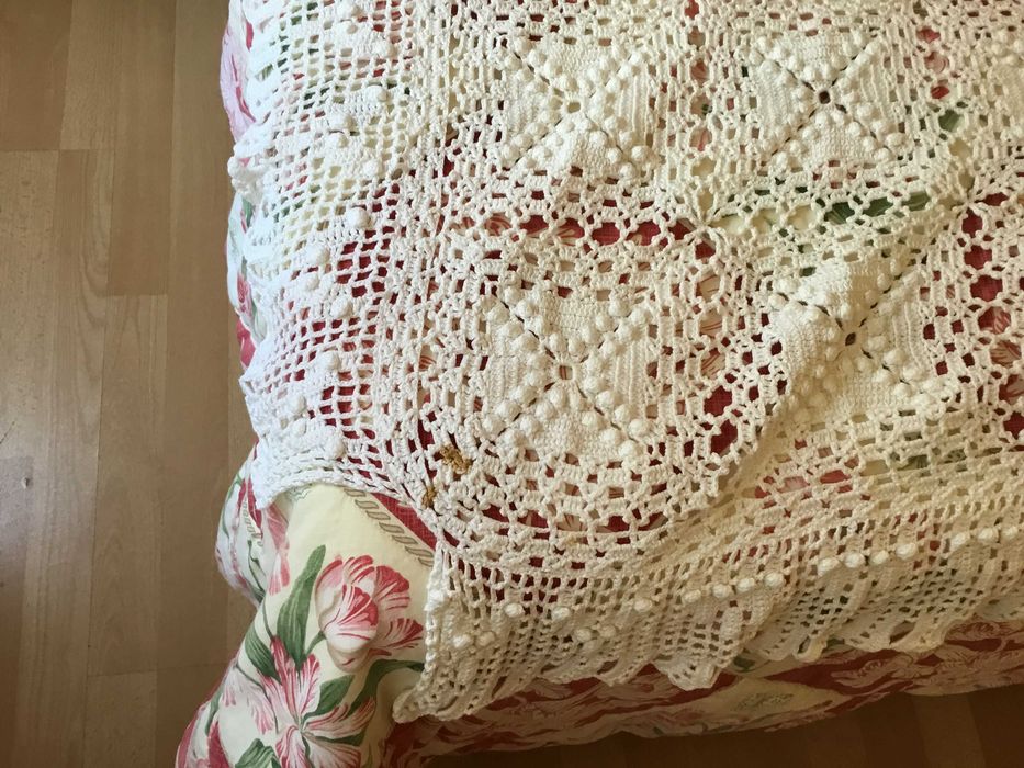 colchas em linha - Crochet
