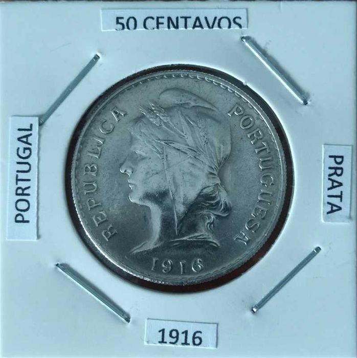 Moeda 50 centavos *1916* PRATA - Portugal