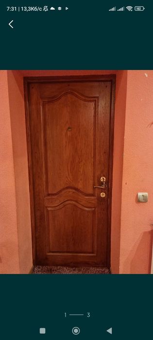 Двері вхідні броньовані, масив дуба