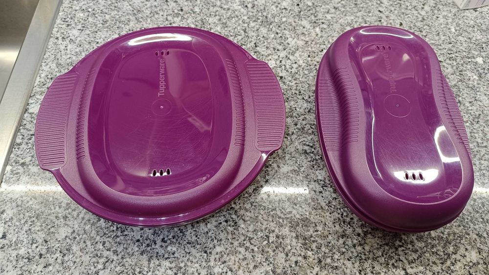 Micro delicia redonda e oval da Tupperware