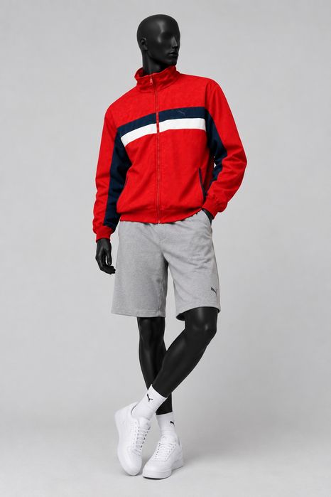 Puma червона зіпка, original Puma zip-hoodie