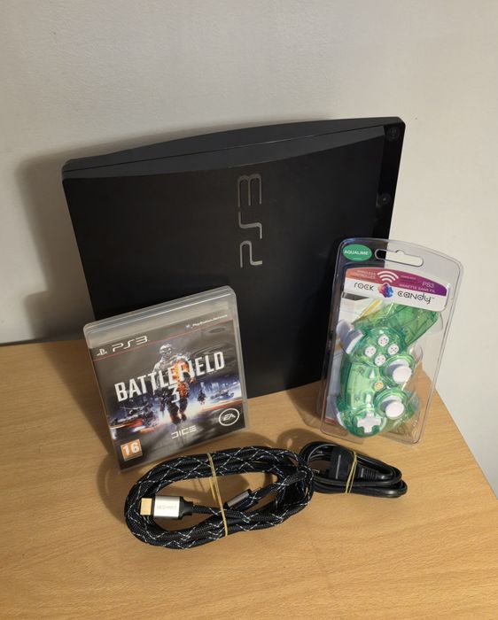 Playstation 3 Slim 160gb + Comando + Jogo