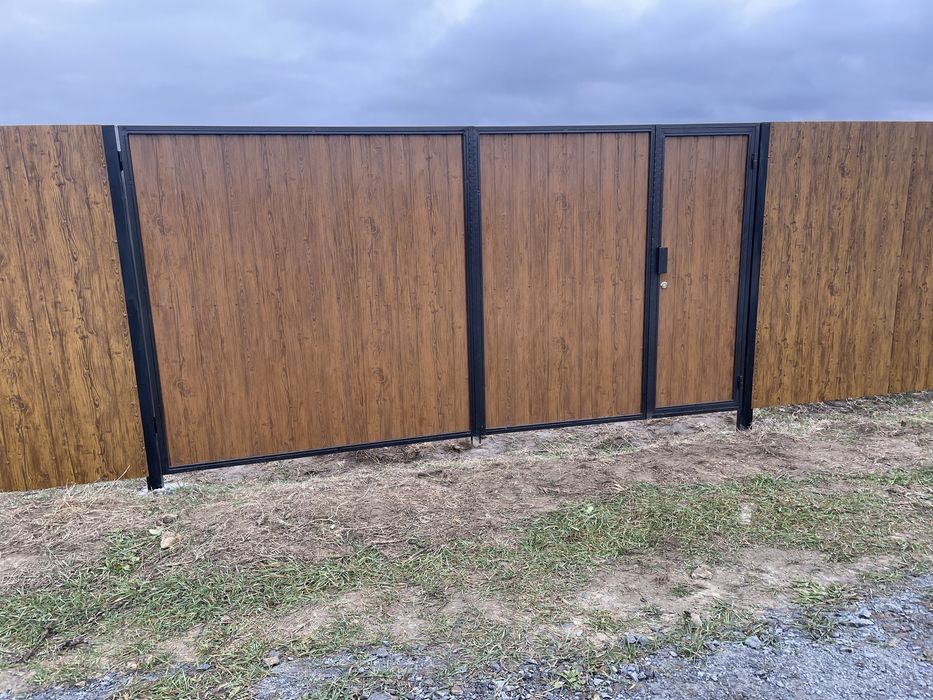 Ворота розпашні,відкатні