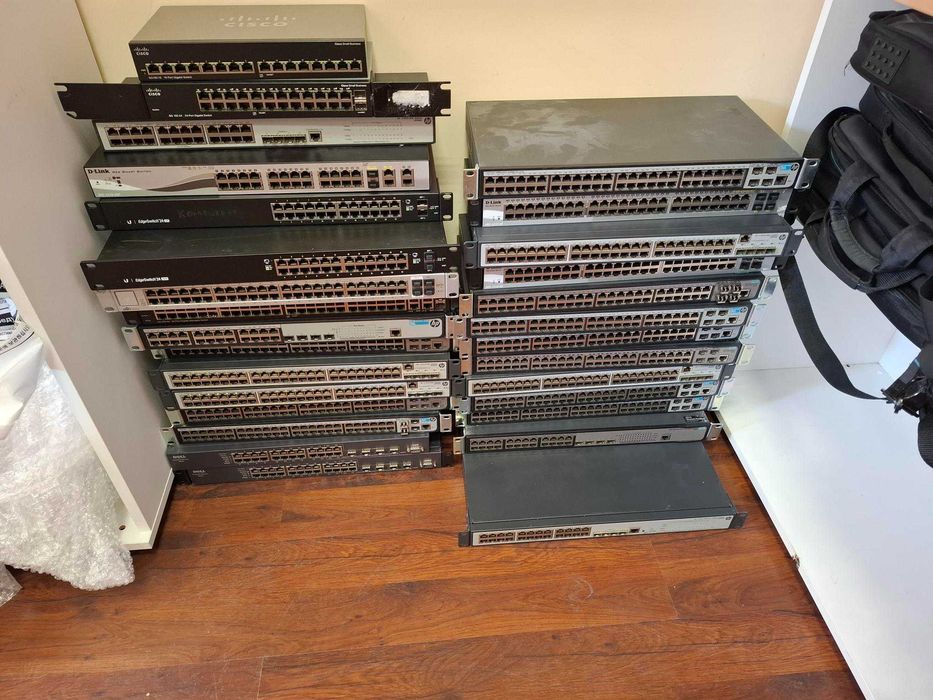 Switch HP, Cisco, D-Link, DELL, Ubiquiti