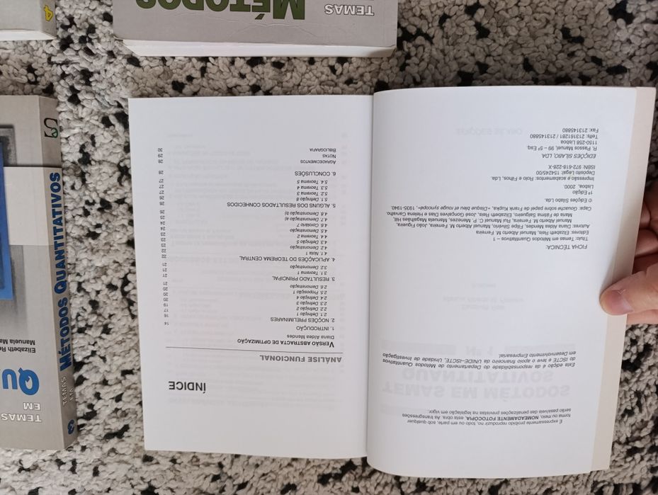Temas em Métodos Quantitativos - 1, 2, 3 e 4 (portes incluídos)