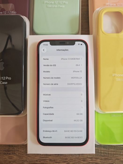 iPhone 12 64GB Red Como Novo, Aceito Retomas
