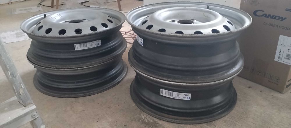4 jantes de ferro 15 p/ Mitsubishi I Miev, Citroen CZero e Peugeot Ion