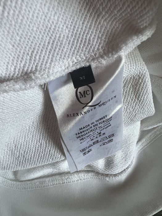 Белый свитшот, свитер, толстовка Alexander Mcqueen