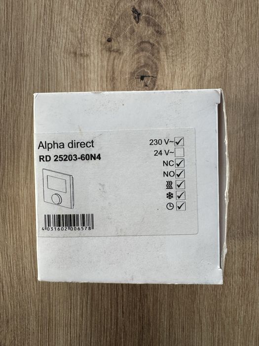 Regulator pokojowy, termostat, Alpha direct RD 25203-60N4