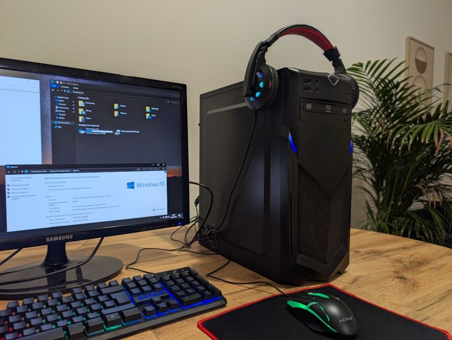 Komputer Zestaw Gamingowy PC | GTX 1060 | Monitor Samsung 24"