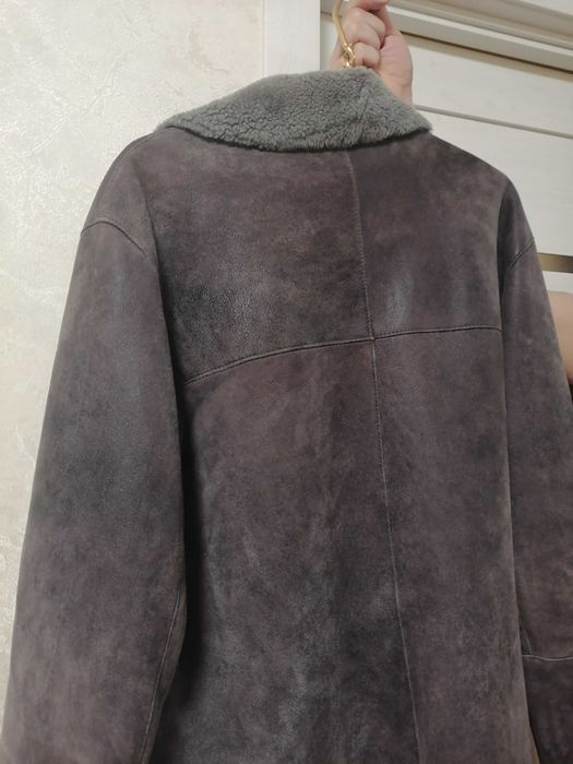 Зимова шкіряна дублянка розмір 52-54