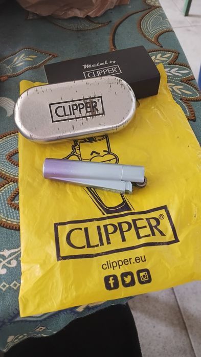 Clipper de coleção de metal com caixa