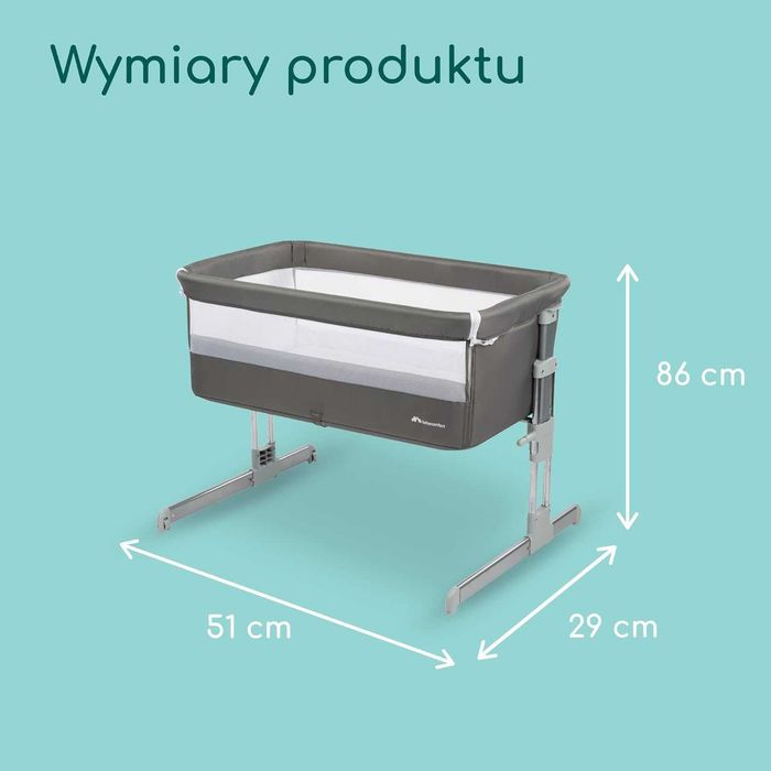 Bebeconfort Calidoo Łóżeczko 2w1 Dostawne Regulowana wysokość max 9kg